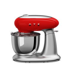 OTE 6-in-1 Multifunktions-Standmixer mit 8,5 Quart Edelstahlschüssel, Fleischwolf mit kippbarem Kopf, Entsafter, Gemüseschneider, Nudel- und Keksbereiter