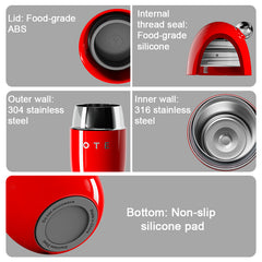 Thermosflasche 350ml/12oz, Geschenkverpackung, Edelstahl-Thermoskanne mit Bubble-Planet-Design, geeignet für heiße und kalte Getränke, tragbar und langlebig, ideal für Fitness, Reisen und den Alltag