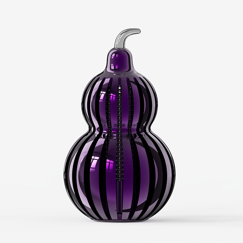 Mini Aluminum Hollow Dragon Pattern Gourd Car Air Freshener, Refillable Essential Oil Diffuser Hanging Pendant for Car Rearview Mirror, Oriental Fu Lu Gourd Auto Scent Ornament Gift for Car Home Office